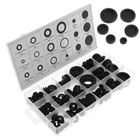 125pcs gaskets grommets retaining ring set seal ring assortment protection coil with plastic box for blanking hole wiring cable