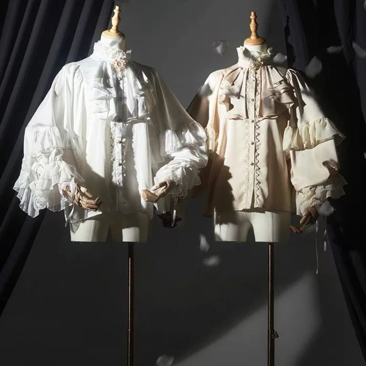 Осень-зима 2024 новые рубашки для женщин Y2k E-Girl свободные блузки с рукавами летучая