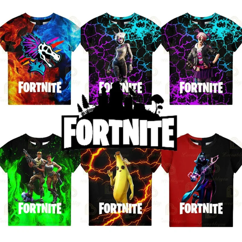 

Fortnite Battle Royale 3D T shirt Victory 6 To 19 Years Kids Teen Clothes Hero Tees Cartoon T-shirt Boys Girls Tops