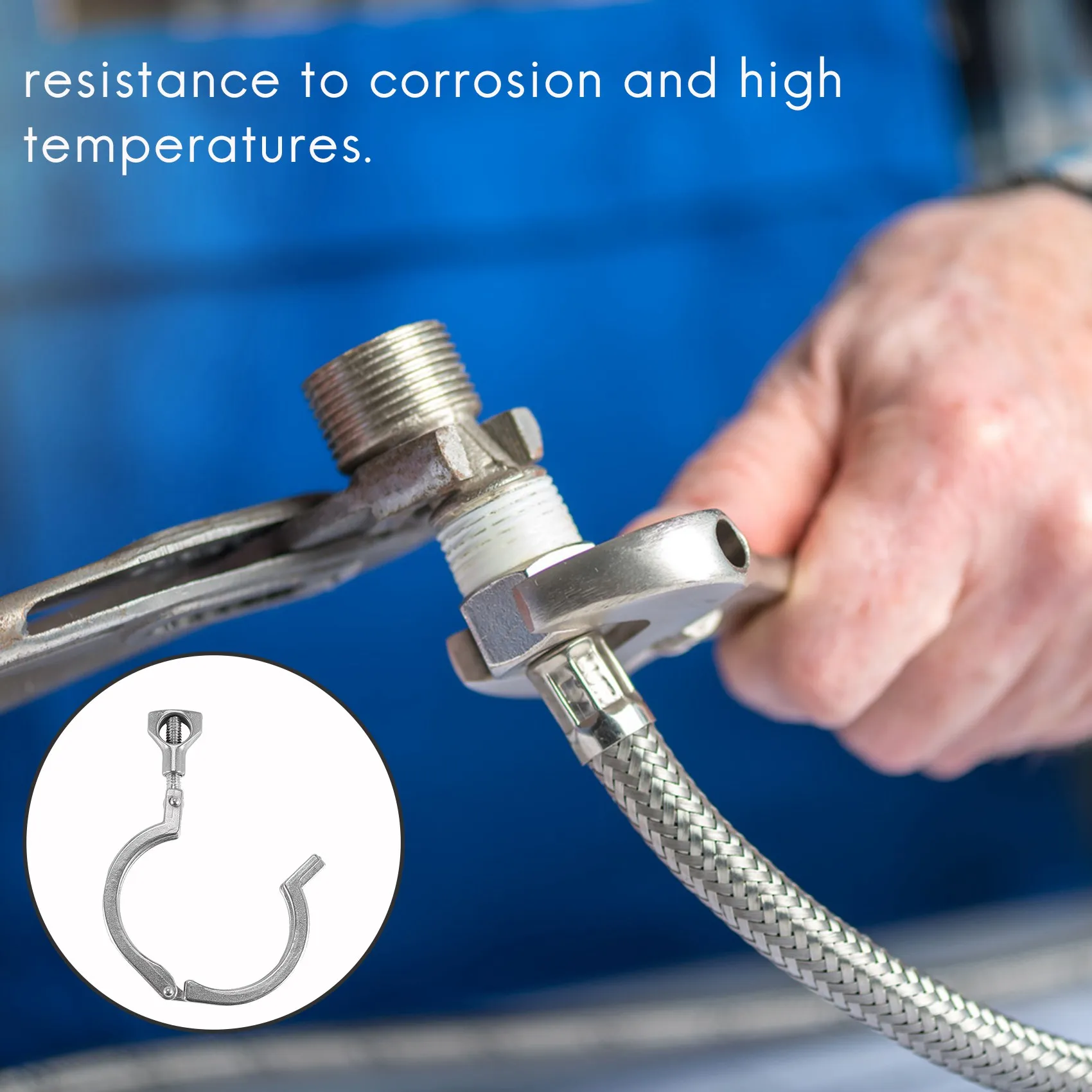 2 шт. стальной одинарный штифт Tri-Clamp сверхмощный тройной зажим с барашковой