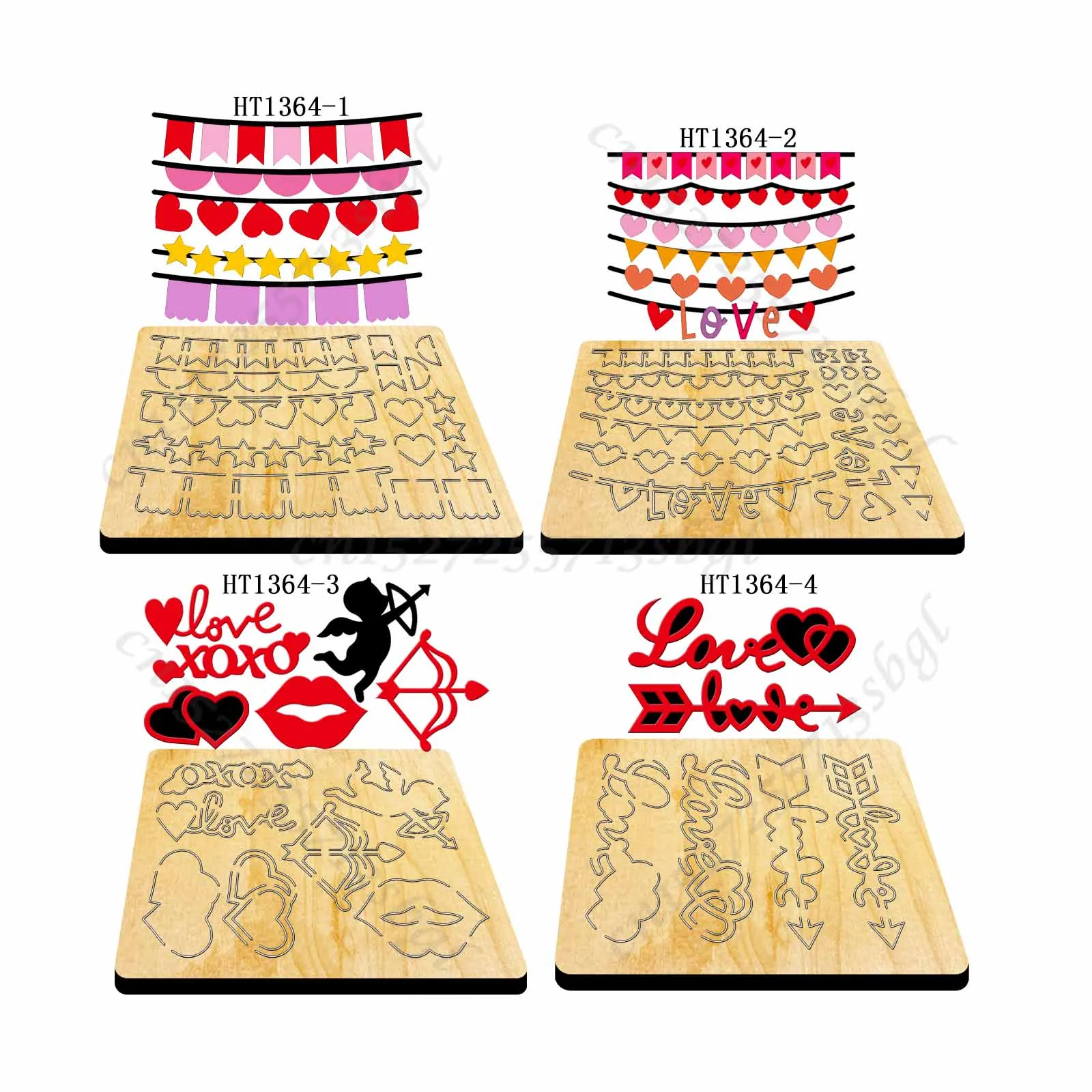 Коллекция ко Дню Святого Валентина-новая форма для высечки и дерева HT1364 подходит