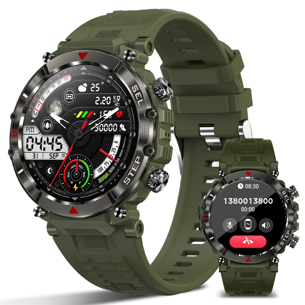 

MISTEP CF11 умные часы для мужчин BT голосовой вызов фитнес водонепроницаемый спорт Smartwatch длительный срок службы батареи часы для Android IOS телефон