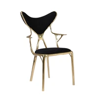 modern luxury copper black dining chair simple high end home furniture