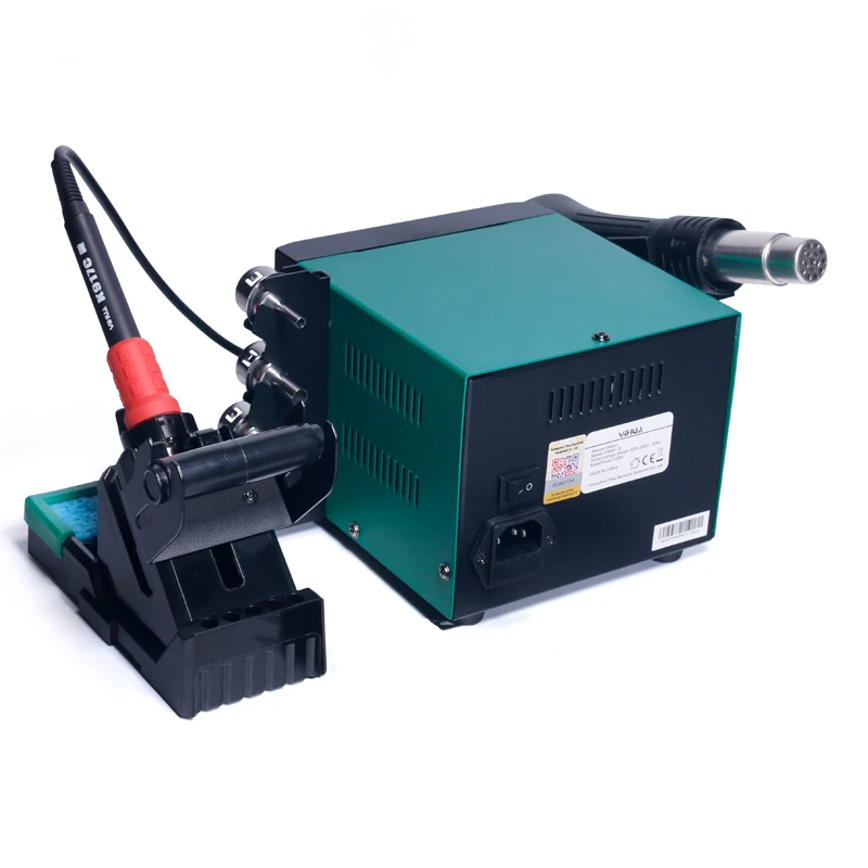 Паяльная станция 938BD+ II с возможностью горячего воздуха и режимом сна ° Ф / C