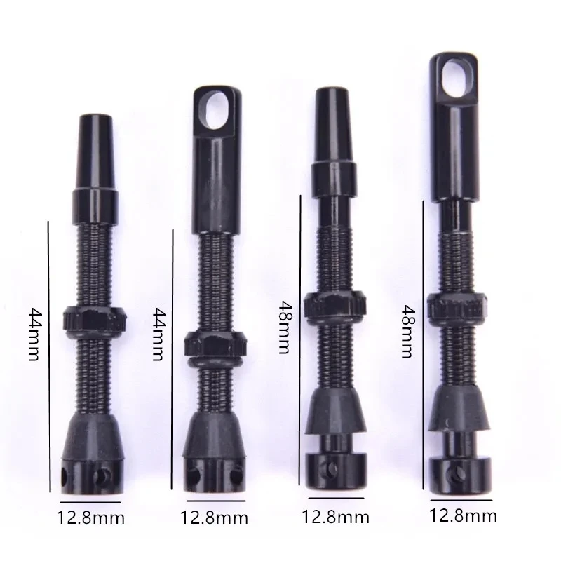 Бескамерный вентиль для велосипеда черный 44/48 мм шоссейных велосипедов