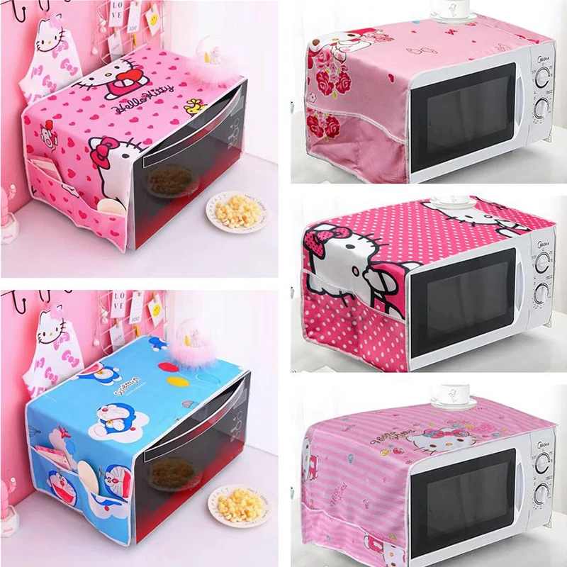 Kawaii Hello Kitty Microwave Oven Covers Cartoon Anime Cats 