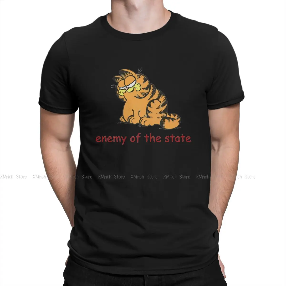 

Enemy of The State Unique TShirt Orange Cat Leisure T Shirt Summer Stuff For Adult