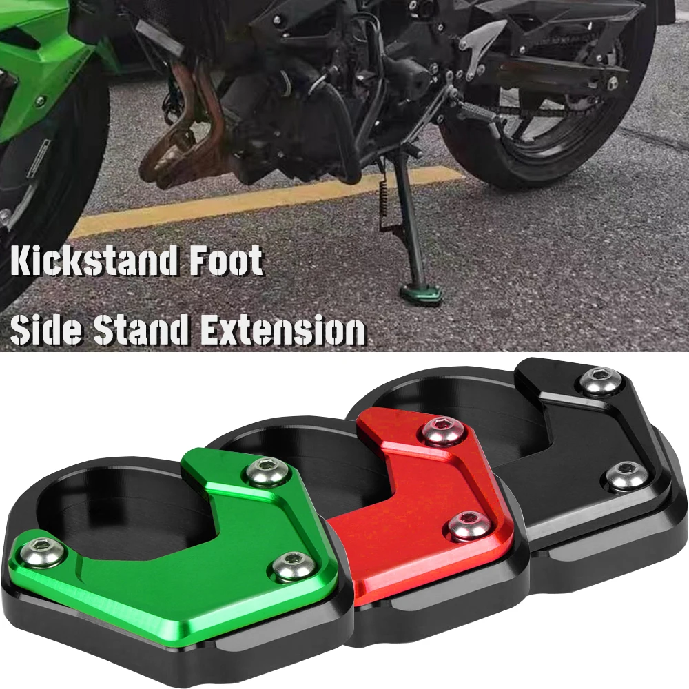 

For Kawasaki Z400 Z 400 z400 z 400 2018-2023 2022 2021 2020 2019 Moto Side Stand Pad Plate Kickstand Enlarger Support Extension