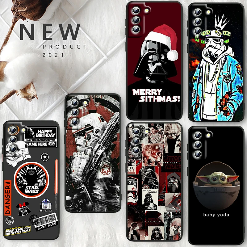 

Star Wars baby yoda Mickey For Samsung Galaxy S22 S21 S20 FE Ultra Pro Lite S10 5G S10E S9 S8 Plus S7 Edge Black Phone Case