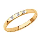 Кольцо SOKOLOV Diamonds из золота с бриллиантами, Золото, 585, Женское, Оригинальная продукция