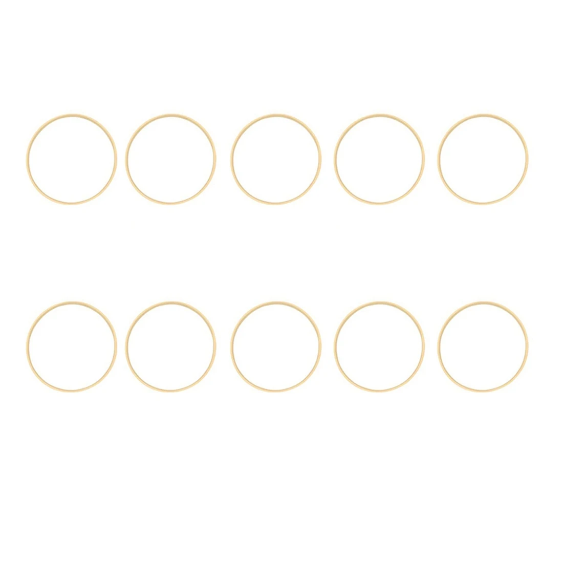 

10Pcs Wooden Bamboo Dreamcatcher Rings Hoops Round Hoops Macrame Rings for Dream Catcher DIY Craft 30cm