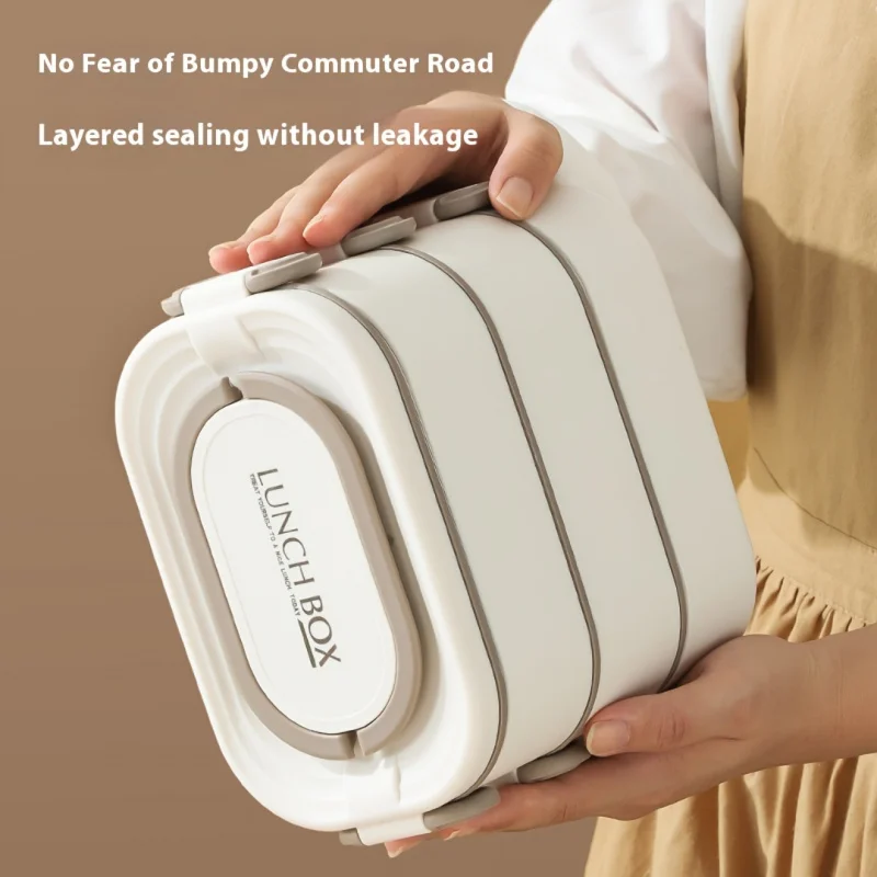 Изолированный Портативный Ланч-бокс из нержавеющей стали Bento-безопасен для
