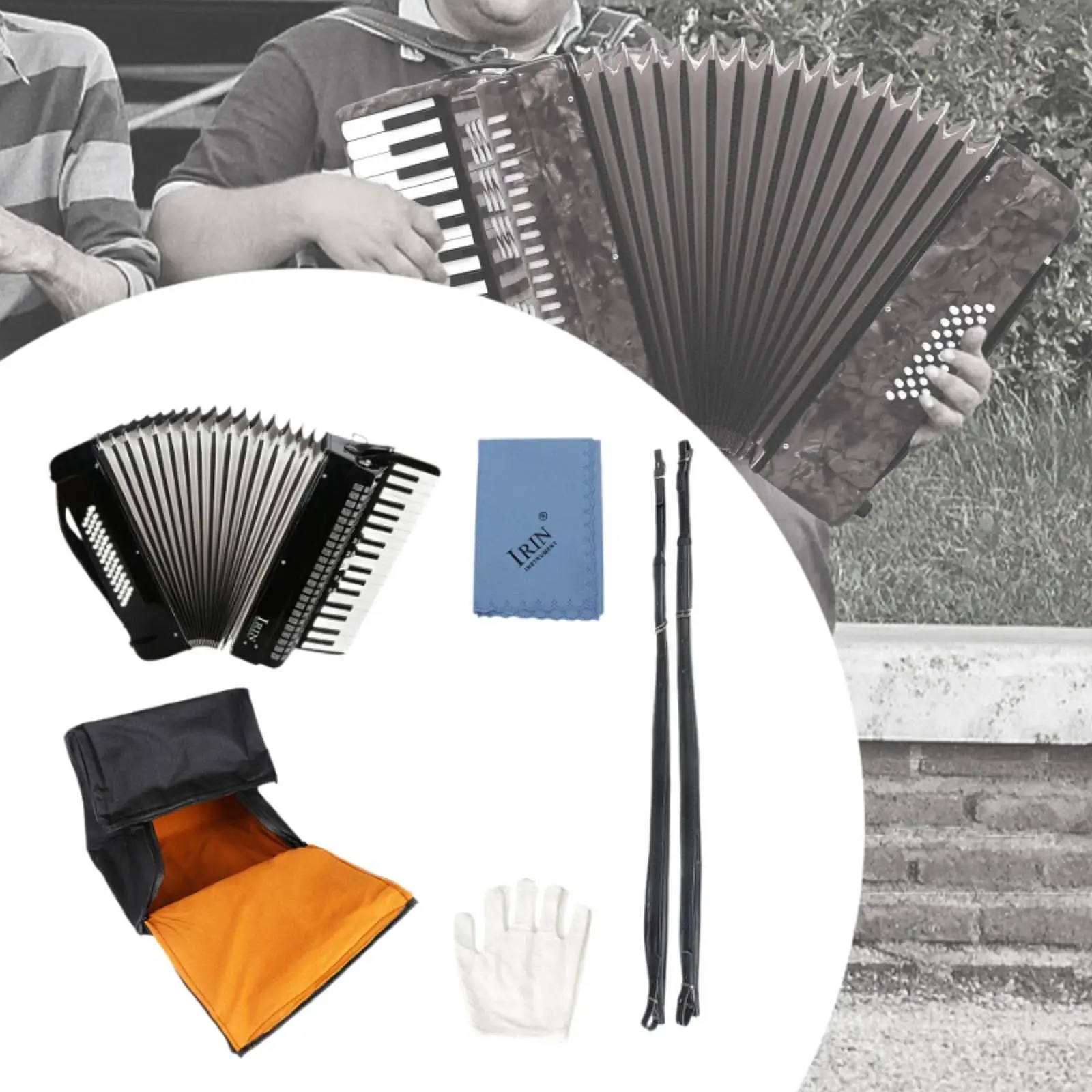 Kids Accordion Toy 34 Keys 48 Bass Piano Educational Music for Party Instrument Lover Children