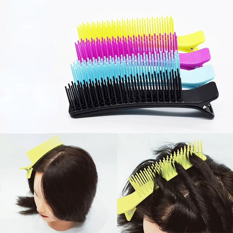 

Professional Hair Clip Clamps Hairdressing Sectioning Cutting Comb Salon Drying Perm Dyeing Hairstyling Tool DIY Home