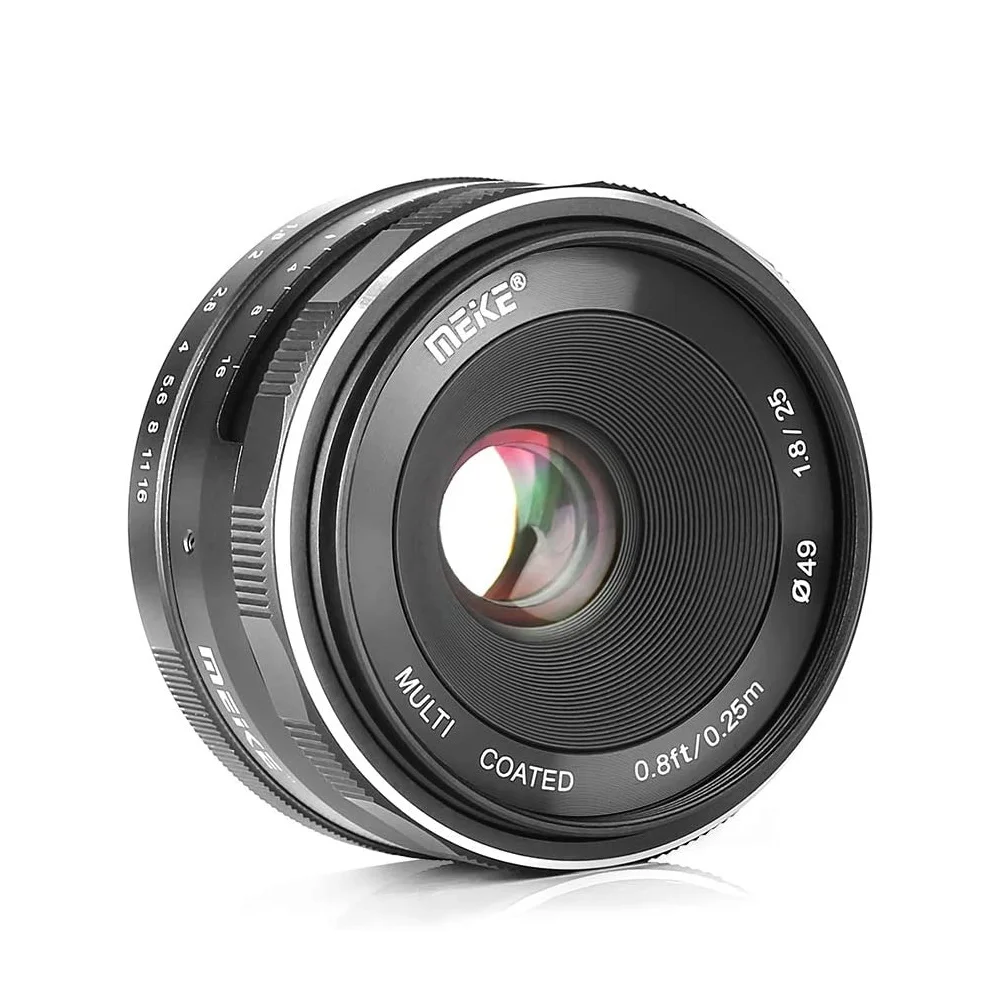 

Mcoplus 25mm F1.8 APS-C Wide Angle Manual Focus Lens For Canon EF-M Mount EOS M M2 M3 M5 M6 M50 M200 M50 Mark Ii M6 Ii As Meike