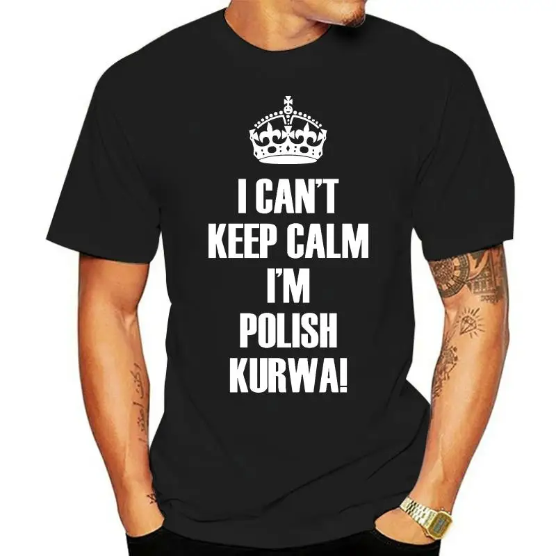 

Я не могу сохранить спокойствие, я польский курва, польская футболка, топ Lewandowski Tumblr Polska, крутые летние футболки