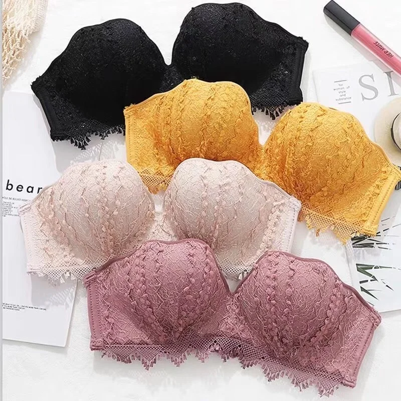 

Coco caterpillars gather bra without steel ring, small chest thickness, close auxiliary breast, upper support, adjust sexy