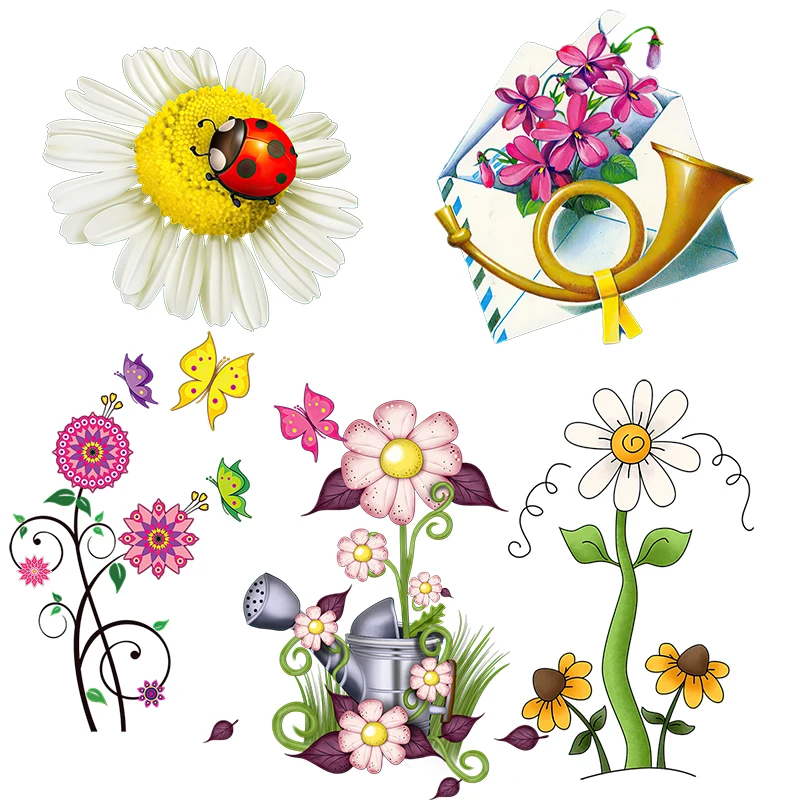 

Три Ratels QCF107 прекрасное детское украшение для комнаты цветок Настенная Наклейка на холодильник