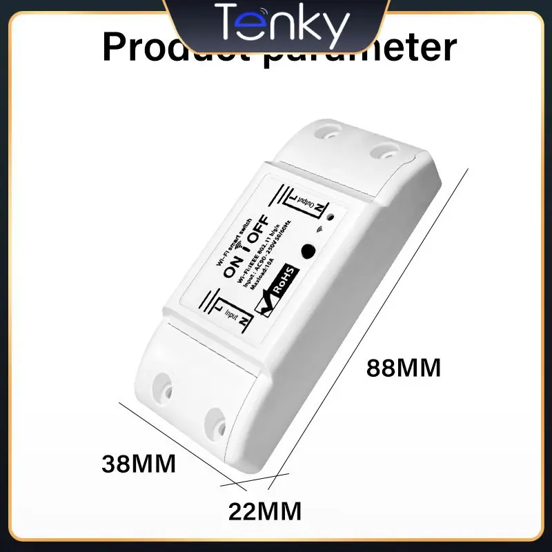 

Wifi Smart Light Switch App Remote Control Wireless Switch Diy Smart Home 10a Mini Breaker Module Tuya