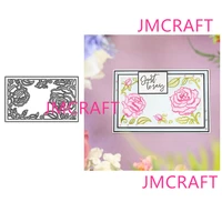 jmcraft new frame of flowers and grass 4 metal cutting dies diy scrapbook handmade paper craft metal steel template dies