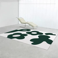 nordic minimalist style floral pattern printing area rug for living room sofa mat bedroom girl decoration cloakroom bath carpet