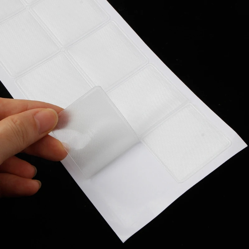 100 шт. пластиковые свободные карманы с цепочкой прозрачные самоклеящиеся