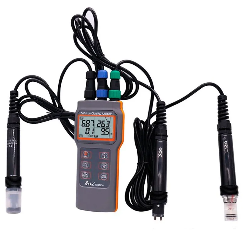 

New Version AZ86031 Combo Water Quality Tester PH Conductivity TDS Salinity and Dissolved Oxygen Meter