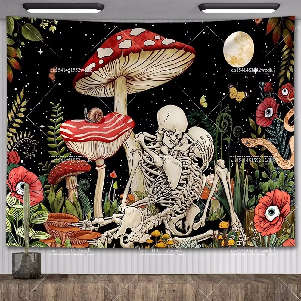 

Готический гобелен FFO Skull Floral