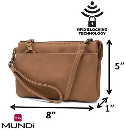 Brady Anti Theft Womens Cell Phone Crossbody Bag RFID Purse Wallet