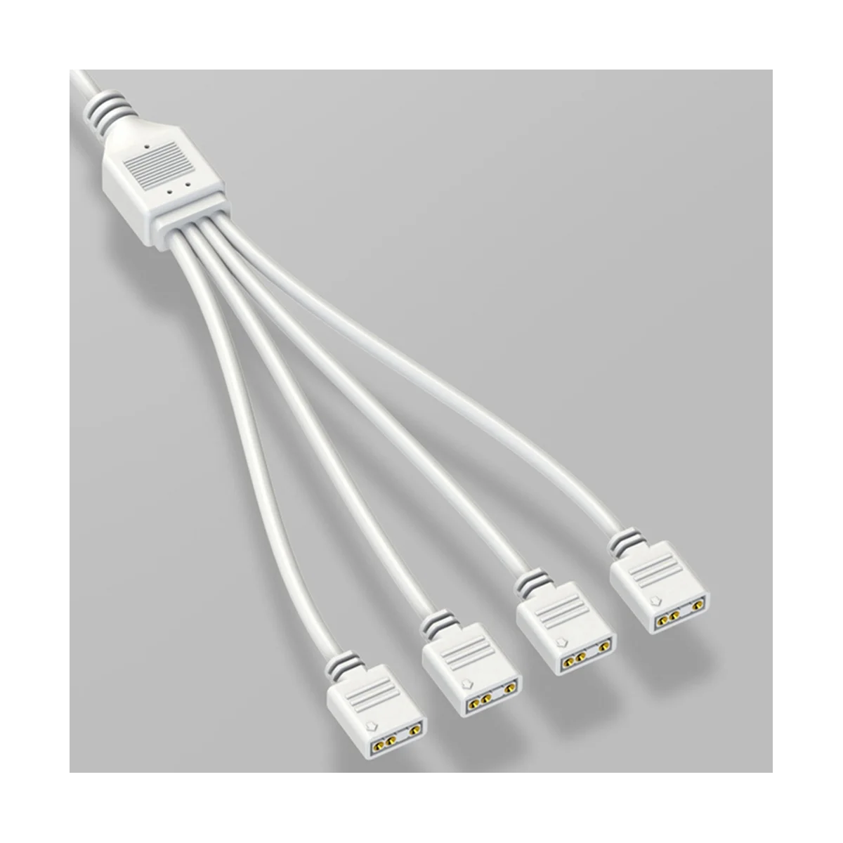 

5-в 3-контактный Удлинительный кабель для материнской платы компьютера, 1 точка, 2 кабеля-концентратора, удлинитель для кабеля, разветвитель ARGB, черный