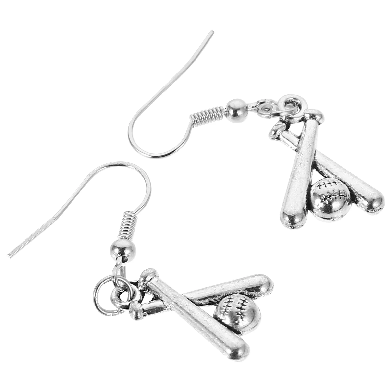 

1 Pair Baseball Bat Baseball Earrings Simple Sports Earrings Delicate Women Dangle Earring
