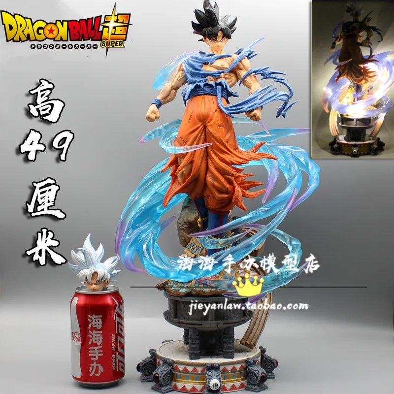 

49cm Anime Dragon Ball Figure Gk Ultra Ins Son Goku Pvc Action Figure Son Goku's Life Collection Model Statue Toy Birthday Gift