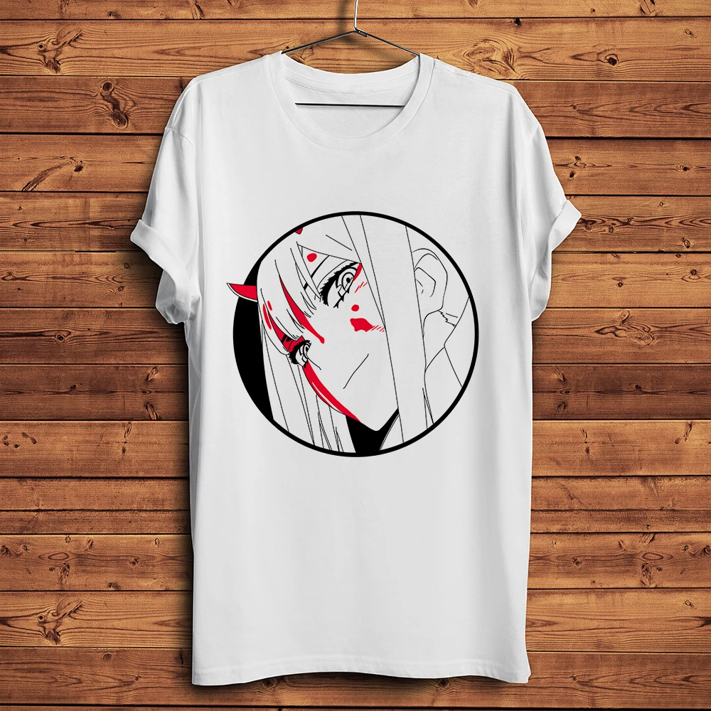 

Kawaii ACGN Waifu Zero Two аниме футболка мужская повседневная хлопковая футболка унисекс Дарлинг в FRANXX уличная одежда