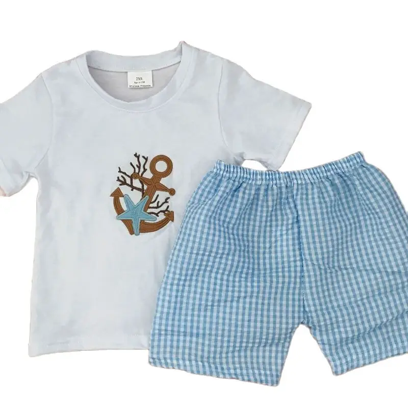 Детский костюм в западном стиле черная футболка с карманами для детей шорты