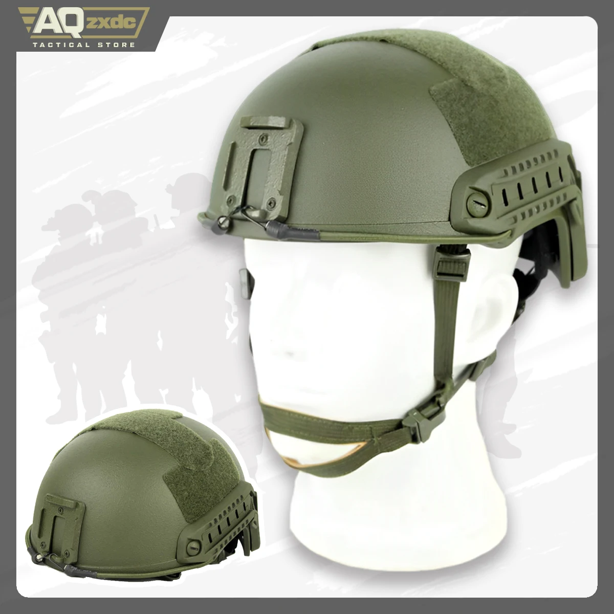 Русский специальный легкий тактический шлем TOR LSHZ-1 + FAST SSO с высоким вырезом NVG