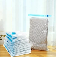 vacuum storage bags set for travel clothes pillows blankets comforters bedding compression space zipper seal home storage bags