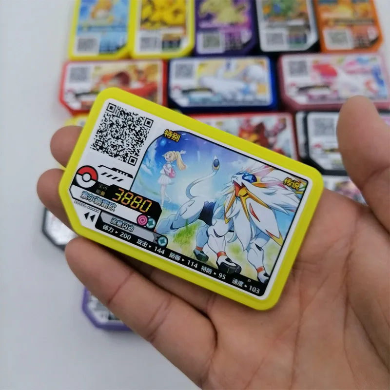 TAKARA TOMY Pokemon Ga ole диски аркадная игра QR P Карта Акция специальный диск Легенда Zygarde