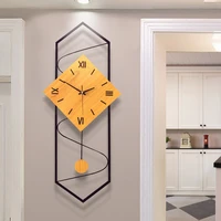metal quartz wall clock gold modern design creative simple living room wall clock nordic clock mural art home decoration