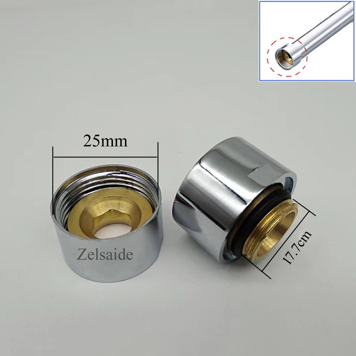 

Медный соединитель душевого шланга, шестигранные соединительные гайки для душевого шланга смесителя