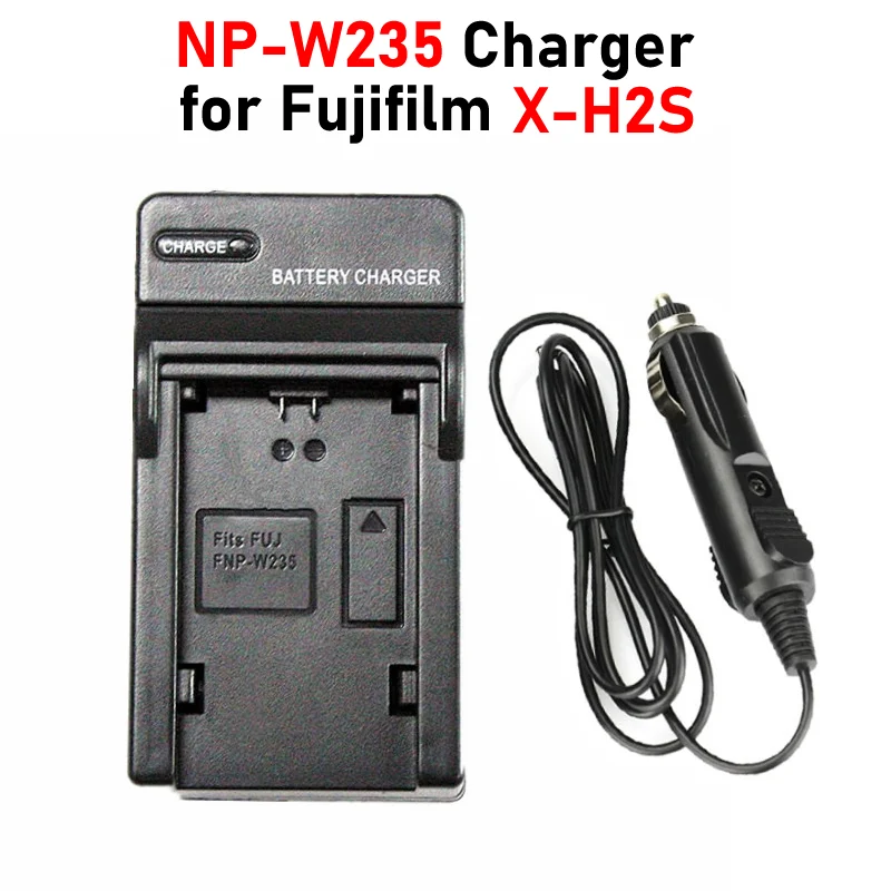 

X-H2S Battery Charger with Car Charger BC-W235 Charger for Fujifilm X-H2S XH2S Charger