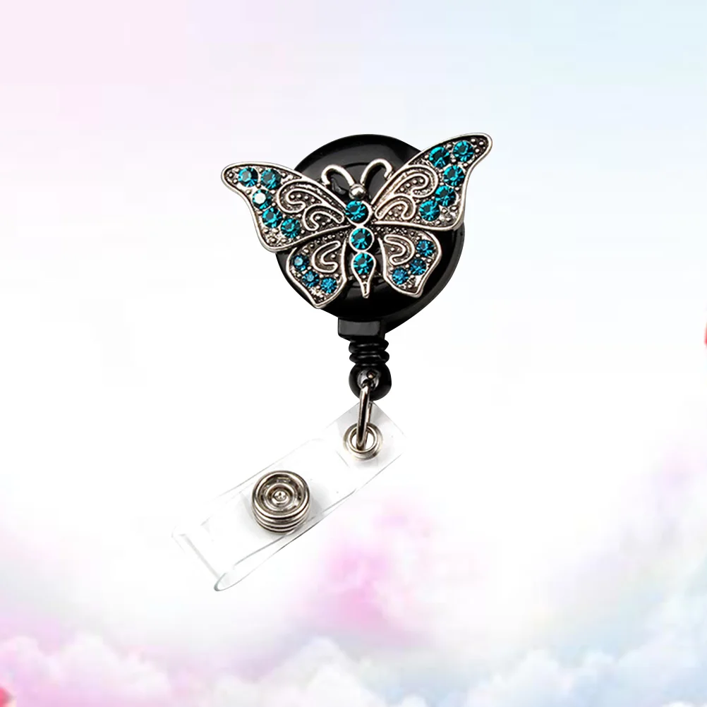 

Badge Holder Clip Retractable Id Reel Nurse Reels Stainless Accessories Name Steel Work Telescopic Keychain Metal
