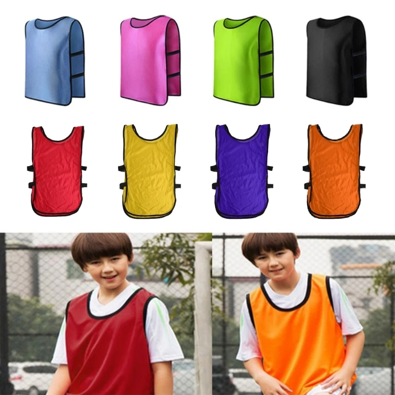 

Children Kid Team Sports Football Soccer Training Pinnies Jerseys Train Bib Vest