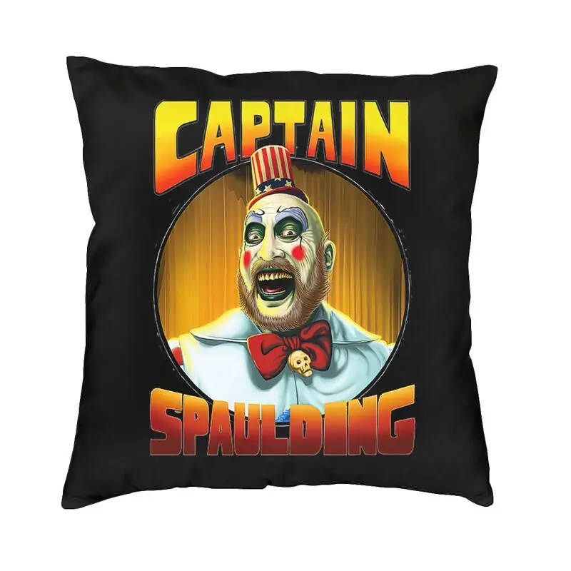 

Captain Spaulding Pillow Covers Decor Home Horror Tv Movie Luxury Cushion Cover Square Pillowcase 40x40cm Decorative Pillows