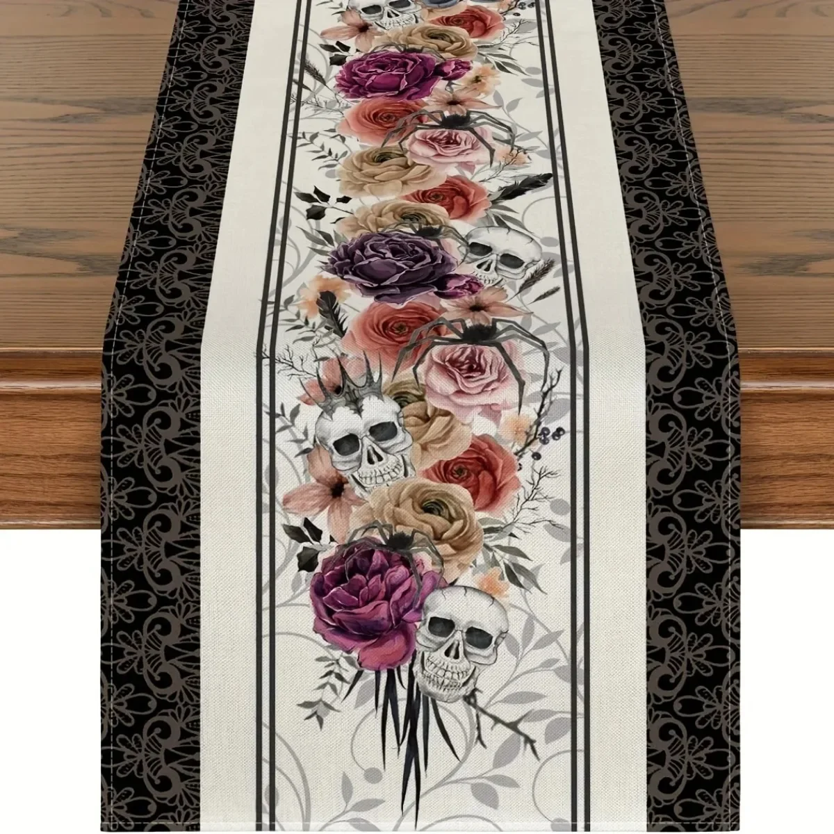 Льняные Дорожки Для Стола С Черепами Hello Kitty Мексиканский Декор Фестиваля Дня
