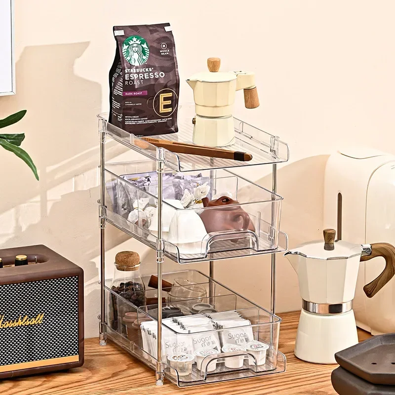 Складной органайзер для косметики прозрачная стойка хранения