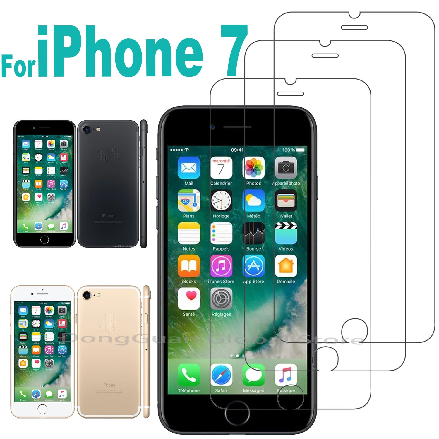 Фото Новинка 2026 года: Защитное стекло для iPhone 7 (1/2/3/4 шт.) №1