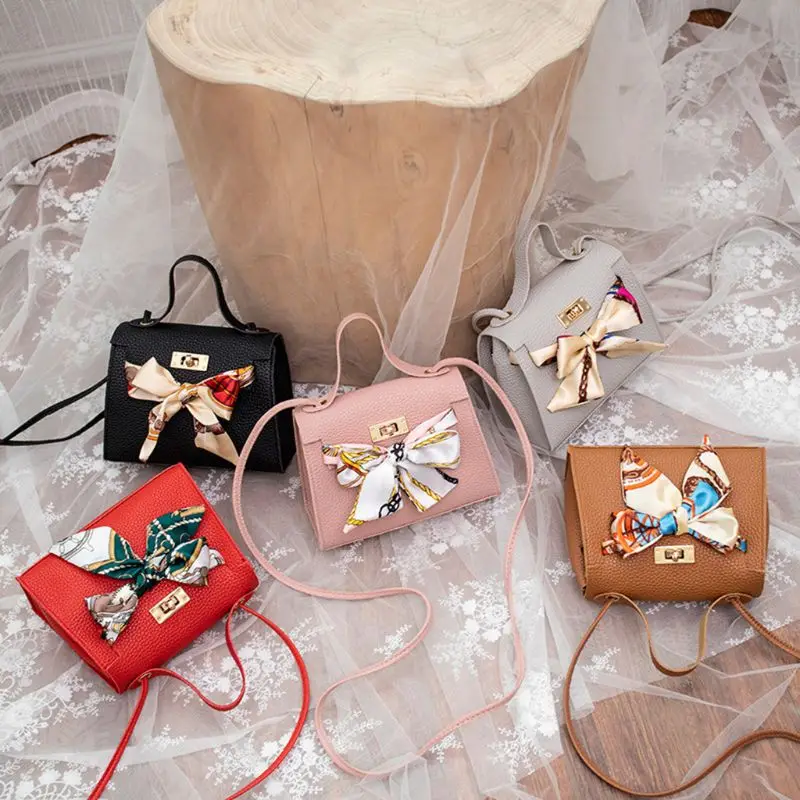 

Women PU Leather Handbag Shoulder Lady Crossbody Bag Tote Messenger Satchel Purse with Scarf Decor