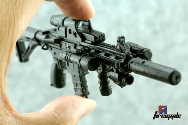 АВТОМАТИЧЕСКАЯ ВИНТОВКА HK416 в масштабе 1:6 модель пластикового черного пистолета