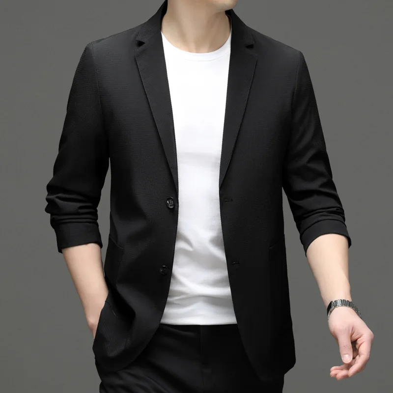 

8994-T- short-sleeved men's Customized suit summer new loose five-point sleeve Customized suit