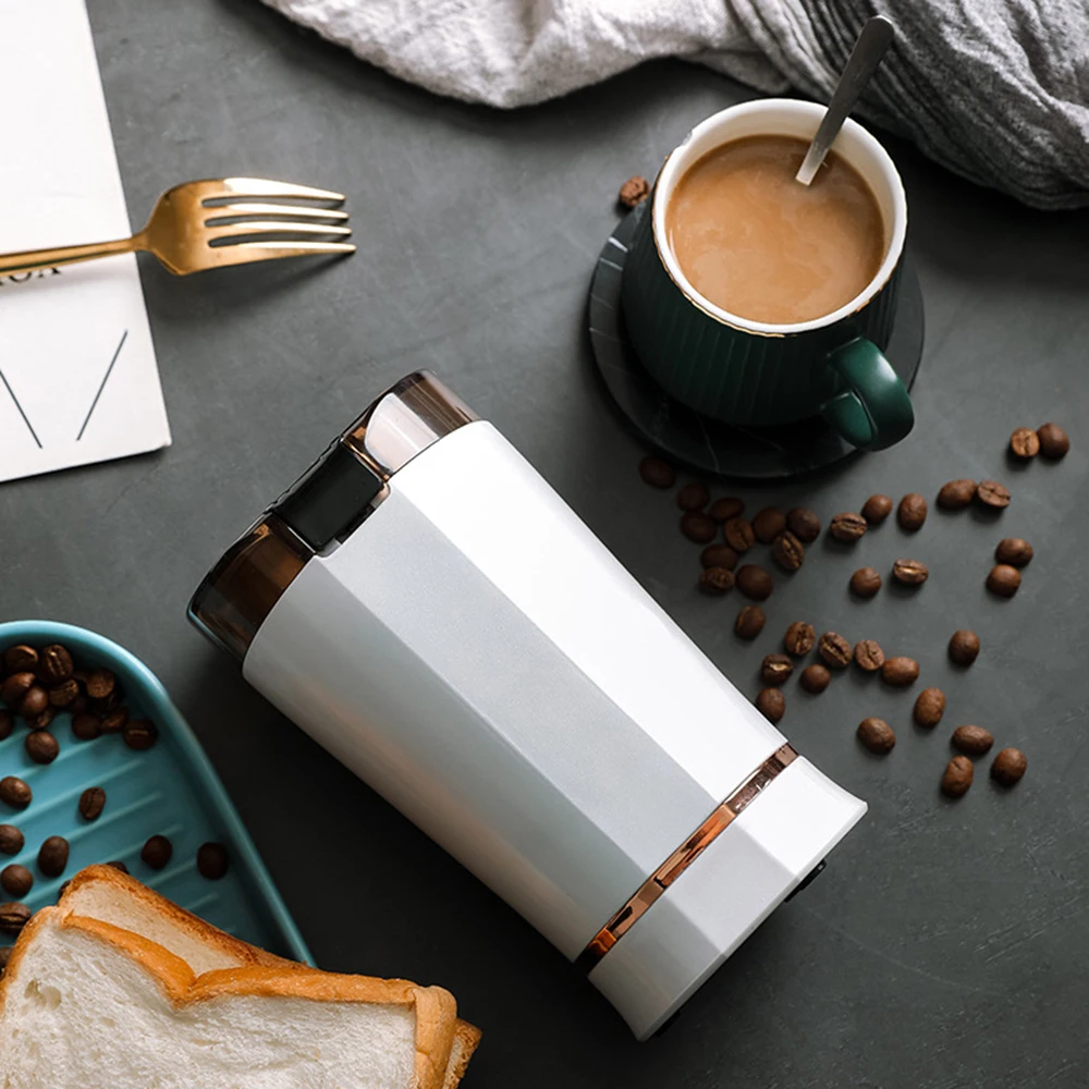 

Зерновая шлифовальная машина из нержавеющей стали, бытовая кофемолка для порошков, электрическая настольная мини-шлифовальная машина для кофейных зерен